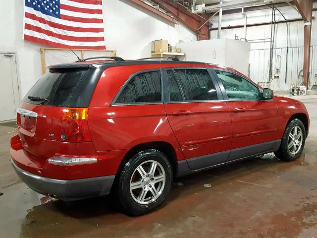 2A8GM68X27R179187 - 2007 CHRYSLER PACIFICA T MAROON photo 4