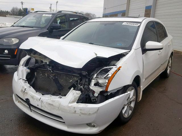 3N1AB6AP0BL678074 - 2011 NISSAN SENTRA 2.0 WHITE photo 2