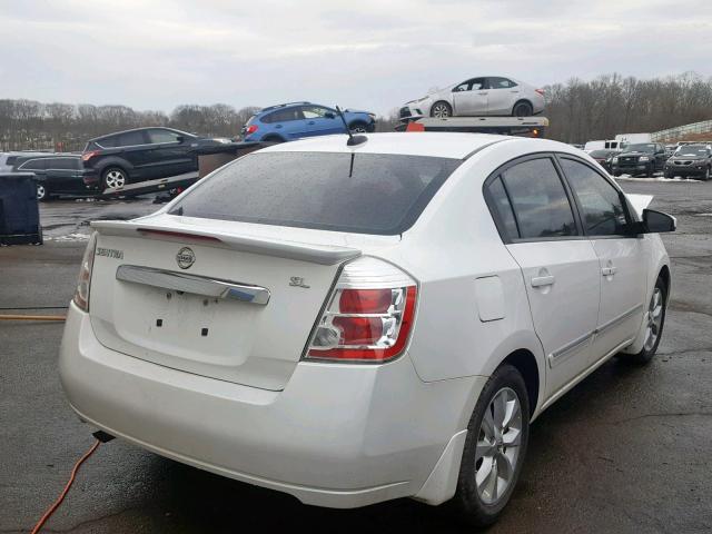 3N1AB6AP0BL678074 - 2011 NISSAN SENTRA 2.0 WHITE photo 4