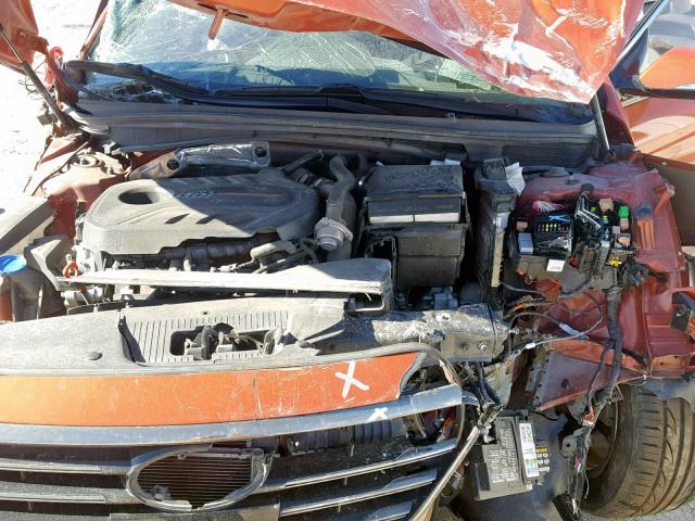 5NPE34AB7FH124718 - 2015 HYUNDAI SONATA SPO ORANGE photo 7