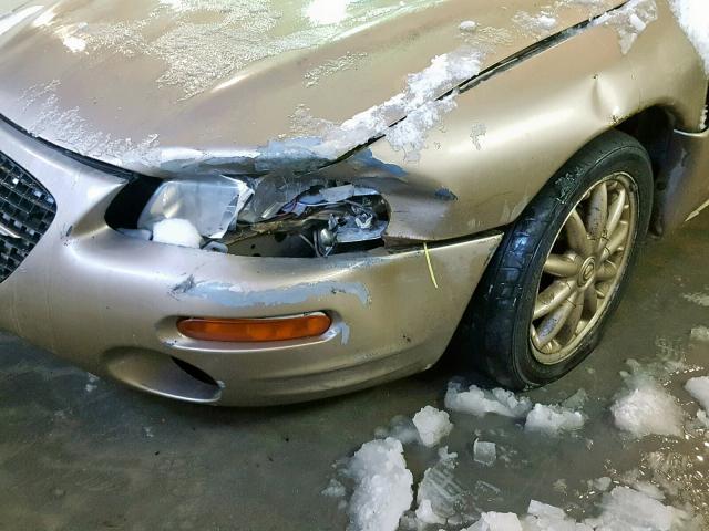 4C3AU52N3XE065858 - 1999 CHRYSLER SEBRING LX GOLD photo 9