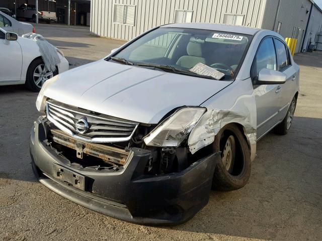 3N1AB6AP4AL726562 - 2010 NISSAN SENTRA 2.0 SILVER photo 2