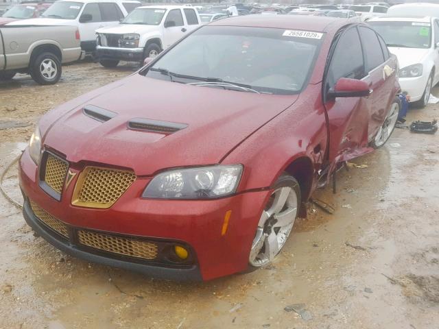 6G2EC57Y89L201394 - 2009 PONTIAC G8 GT MAROON photo 2