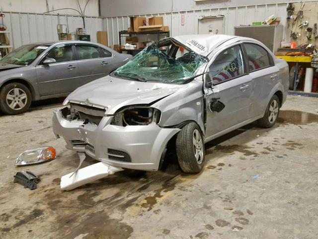 KL1TD56638B049159 - 2008 CHEVROLET AVEO BASE ვერცხლისფერი ფოტო 2