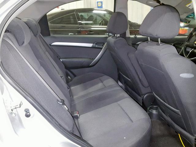 KL1TD56638B049159 - 2008 CHEVROLET AVEO BASE ვერცხლისფერი ფოტო 6