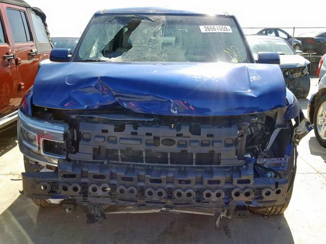 2FMGK5D84DBD07239 - 2013 FORD FLEX LIMIT BLUE photo 9