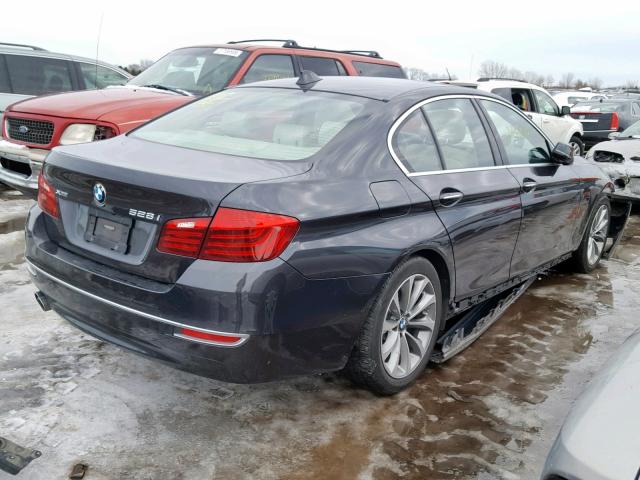 WBA5A7C54ED615098 - 2014 BMW 528 XI GRAY photo 4