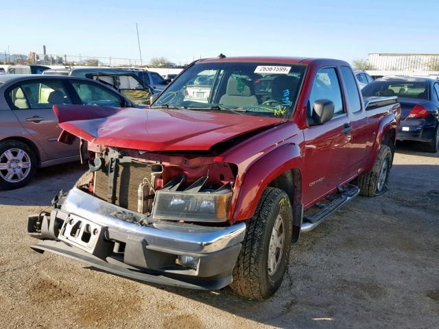 1GTDT196858156902 - 2005 GMC CANYON RED photo 2