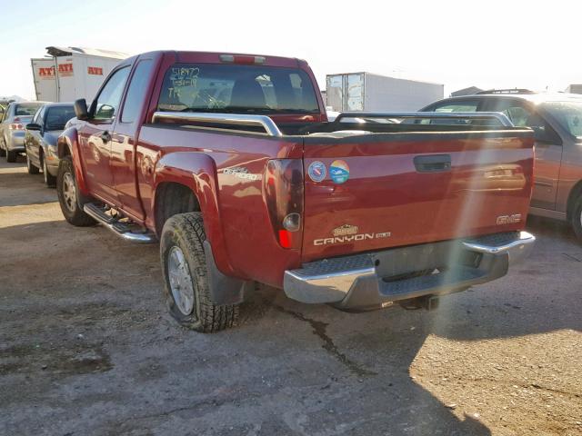 1GTDT196858156902 - 2005 GMC CANYON RED photo 3