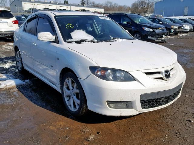 JM1BK324681858227 - 2008 MAZDA 3 S WHITE photo 1