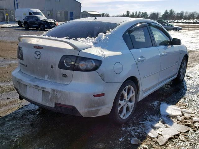 JM1BK324681858227 - 2008 MAZDA 3 S WHITE photo 4