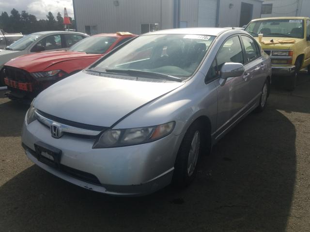 JHMFA36206S002067 - 2006 HONDA CIVIC HYBRID  photo 2