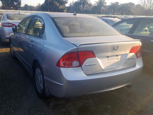 JHMFA36206S002067 - 2006 HONDA CIVIC HYBRID  photo 3