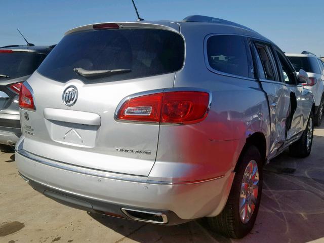 5GAKRBKD3FJ263498 - 2015 BUICK ENCLAVE SILVER photo 4