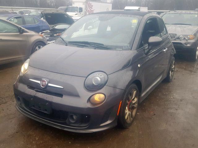 3C3CFFJH1ET190201 - 2014 FIAT 500 ABARTH GRAY photo 2