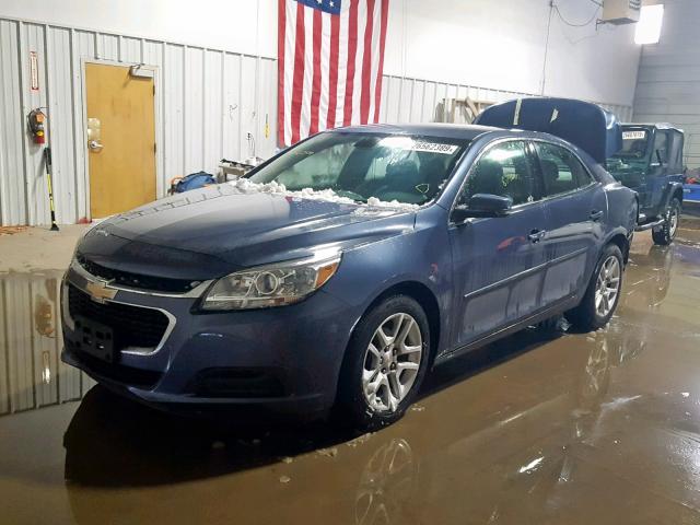 1G11C5SLXEF177622 - 2014 CHEVROLET MALIBU 1LT 蓝色 照片 2