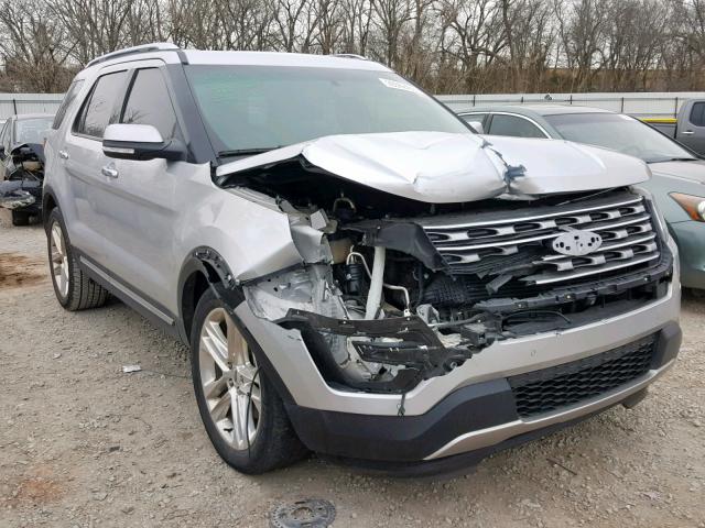 1FM5K7FH2HGB30558 - 2017 FORD EXPLORER L SILVER photo 1