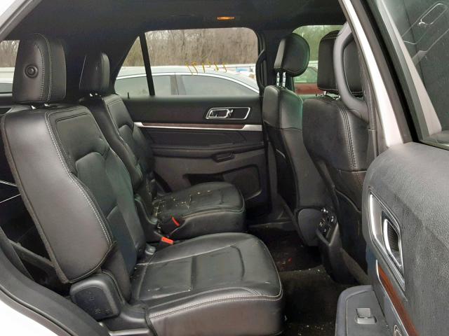 1FM5K7FH2HGB30558 - 2017 FORD EXPLORER L SILVER photo 6