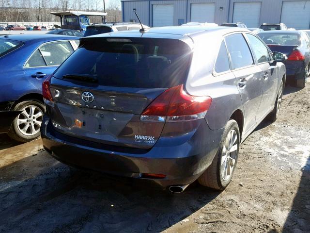 4T3BA3BB1DU045410 - 2013 TOYOTA VENZA LE GRAY photo 4