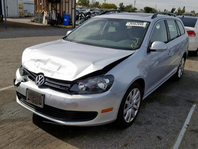 3VWML7AJ7EM624470 - 2014 VOLKSWAGEN JETTA TDI SILVER photo 2