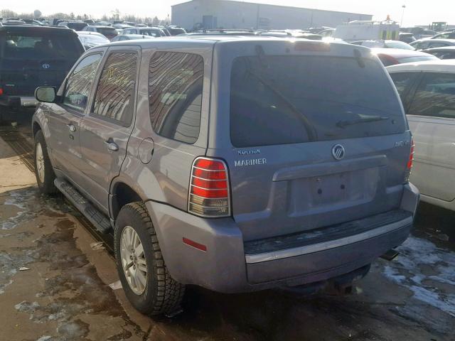 4M2YU91137KJ13050 - 2007 MERCURY MARINER LU GRAY photo 3