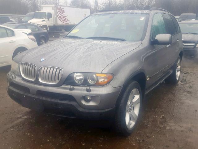 5UXFB53545LV19629 - 2005 BMW X5 4.4I GRAY photo 2