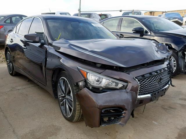 JN1BV7AP0EM675297 - 2014 INFINITI Q50 BASE BROWN photo 1