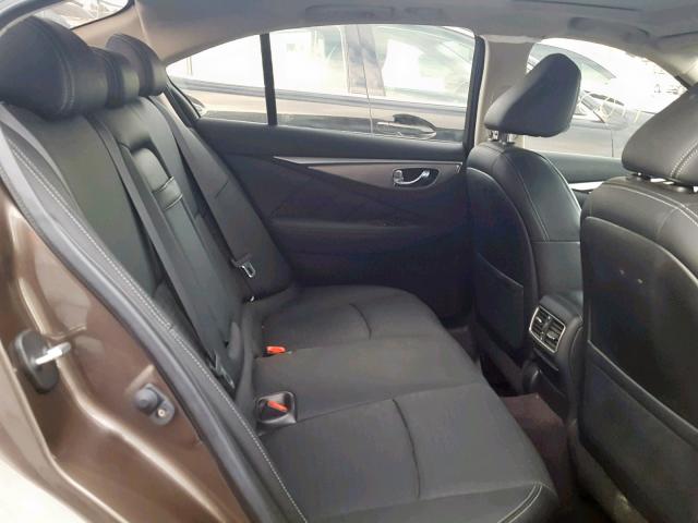 JN1BV7AP0EM675297 - 2014 INFINITI Q50 BASE BROWN photo 6