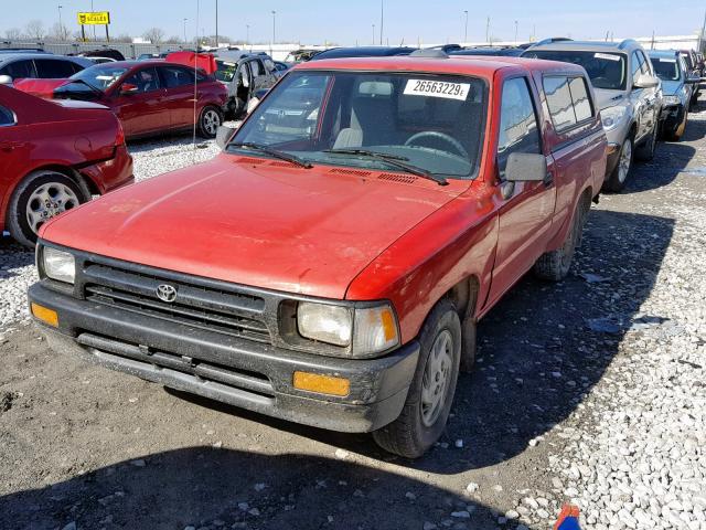 4TARN81A3RZ200048 - 1994 TOYOTA PICKUP 1/2 RED photo 2