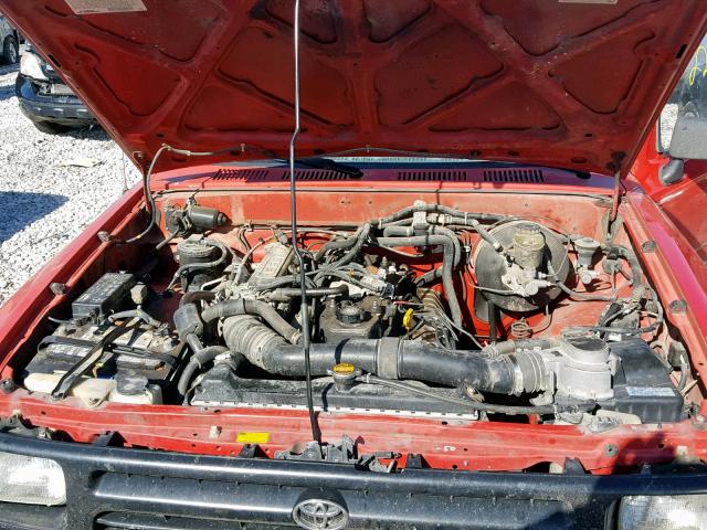 4TARN81A3RZ200048 - 1994 TOYOTA PICKUP 1/2 RED photo 7