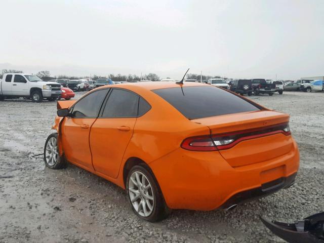 1C3CDFBA2DD335841 - 2013 DODGE DART SXT ORANGE photo 3