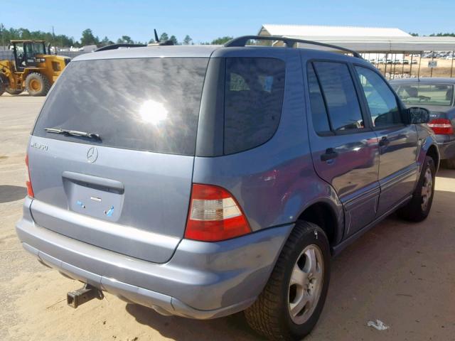 4JGAB57E84A506667 - 2004 MERCEDES-BENZ ML 350 BLUE photo 4