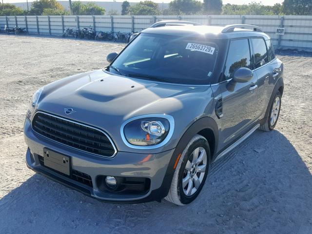 WMZYV5C55K3E05364 - 2019 MINI COOPER COU GRAY photo 2