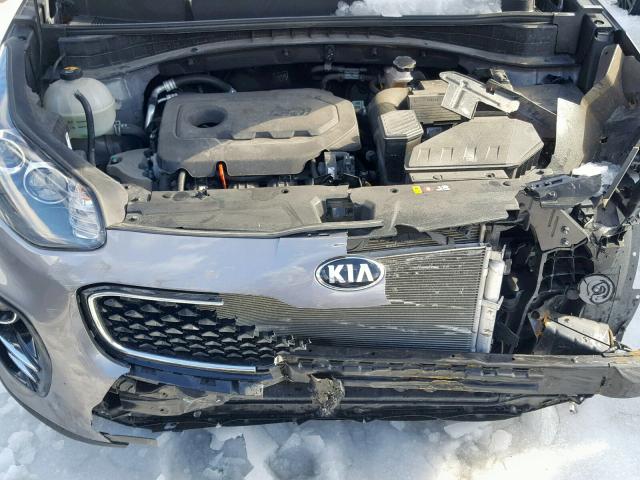 KNDPNCAC9H7185260 - 2017 KIA SPORTAGE E CHARCOAL photo 7