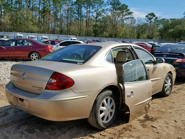 2G4WD532851233592 - 2005 BUICK LACROSSE C BEIGE photo 4