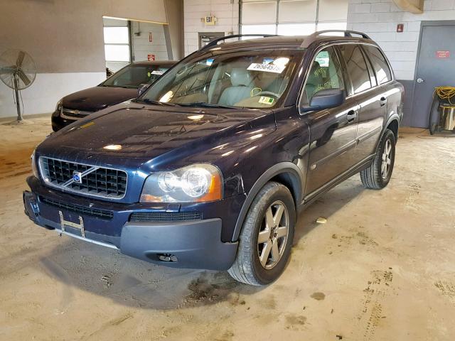 YV1CZ59H141044897 - 2004 VOLVO XC90 BLUE photo 2