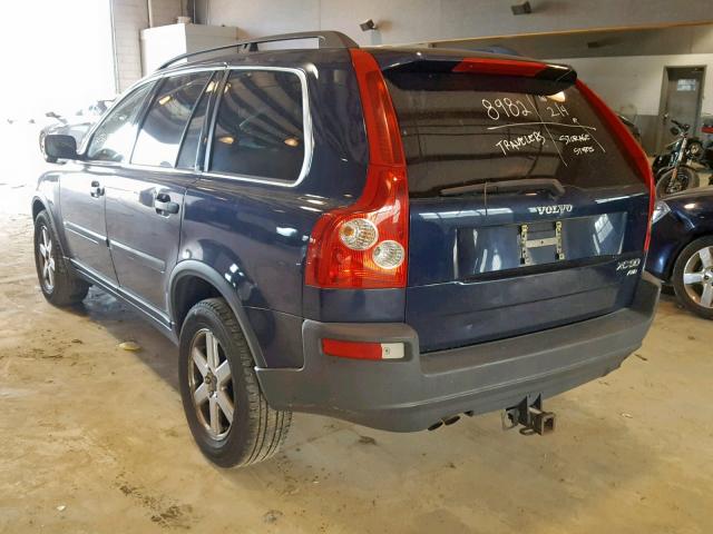 YV1CZ59H141044897 - 2004 VOLVO XC90 BLUE photo 3