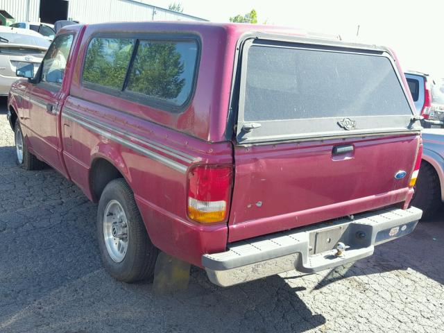 1FTCR10UXPUB71479 - 1993 FORD RANGER MAROON photo 3