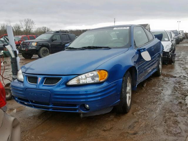 1G2NF12T2YM869970 - 2000 PONTIAC GRAND AM S BLUE photo 2