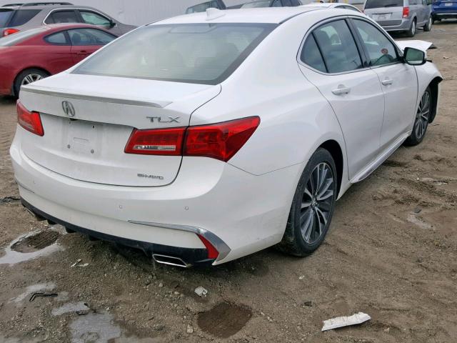 19UUB3F71JA003018 - 2018 ACURA TLX ADVANC Білий фото 4