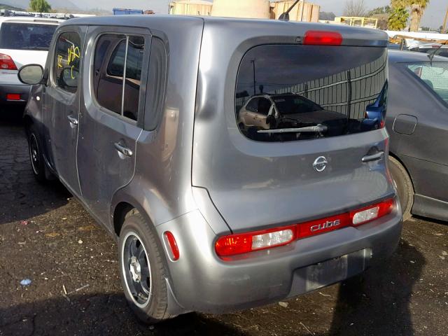 JN8AZ28R99T109940 - 2009 NISSAN CUBE BASE GRAY photo 3