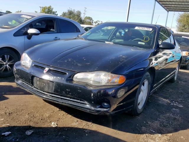 2G1WX15K529219429 - 2002 CHEVROLET MONTE CARL BLACK photo 2