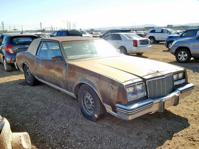 1G4EZ57Y2FE457257 - 1985 BUICK RIVIERA BROWN photo 1