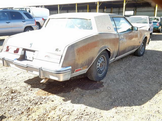 1G4EZ57Y2FE457257 - 1985 BUICK RIVIERA BROWN photo 4