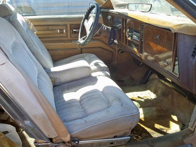 1G4EZ57Y2FE457257 - 1985 BUICK RIVIERA BROWN photo 5