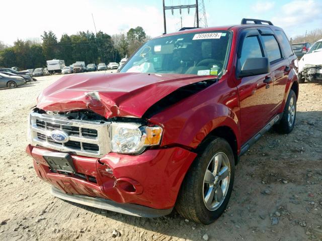 1FMCU9D79BKC21225 - 2011 FORD ESCAPE XLT RED photo 2
