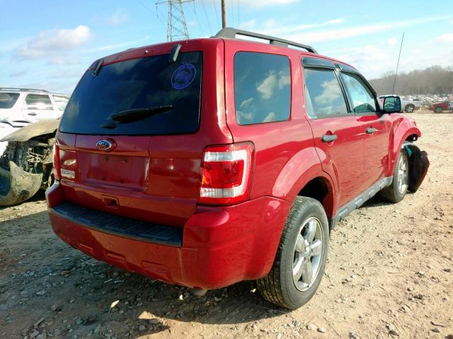 1FMCU9D79BKC21225 - 2011 FORD ESCAPE XLT RED photo 4