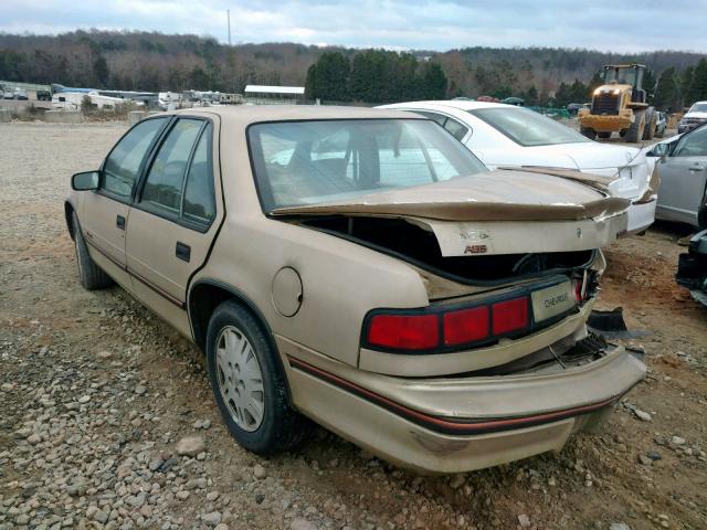 2G1WN54T3N9167178 - 1992 CHEVROLET LUMINA EUR BEIGE photo 3