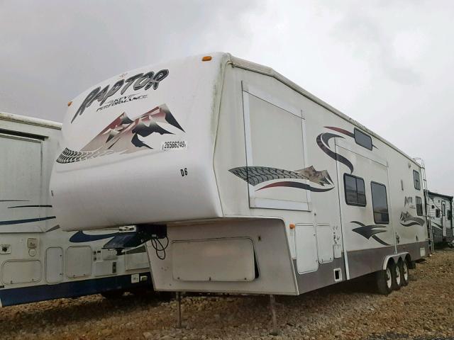 4YDF371227R801221 - 2007 KEYSTONE RAPTOR WHITE photo 2