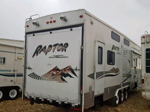 4YDF371227R801221 - 2007 KEYSTONE RAPTOR WHITE photo 4